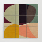 shapes abstract Wood Wall Art Gallery Image 1