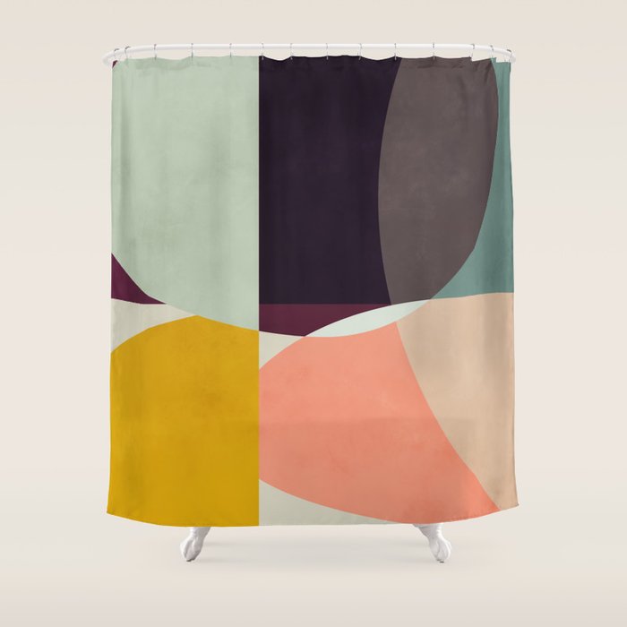 shapes abstract Shower Curtain Gallery Image 1