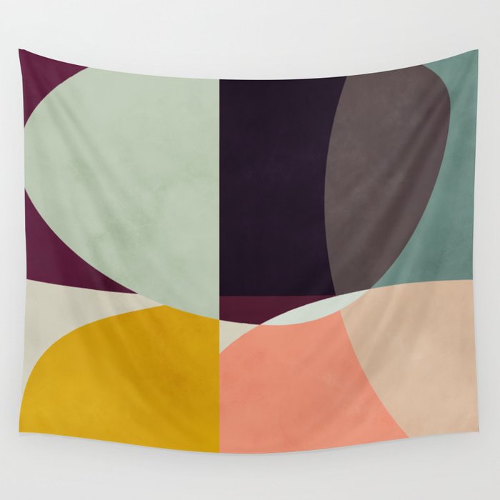 shapes abstract Wall Tapestry Gallery Image 1