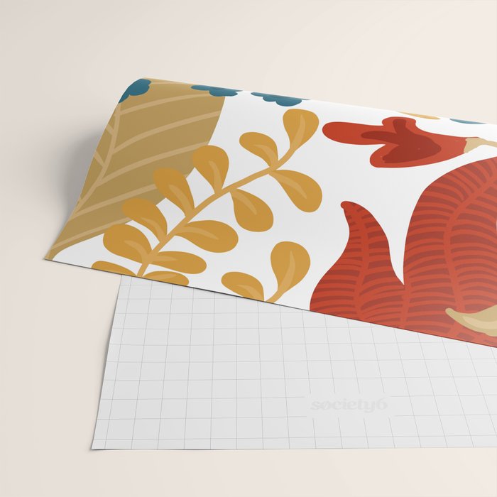 Echo of Innocence | Botanical Nature Eclectic Plants | Vintage Floral Rustic Spring Garden Blossom Wrapping Paper Gallery Image 2