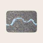 London color map city drawing illustration Thames Bath Mat Gallery Image 1