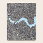 London color map city drawing illustration Thames Notebook Gallery Image 4