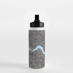 London color map city drawing illustration Thames Water Bottle Gallery Image 2