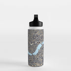 London color map city drawing illustration Thames Water Bottle Gallery Image 3