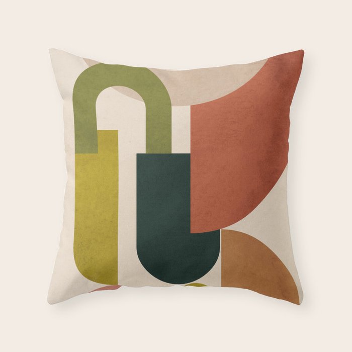 Geometric Shapes 245 Throw Pillow Gallery Image 6