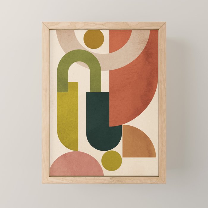 Geometric Shapes 245 Mini Art Print Gallery Image 1