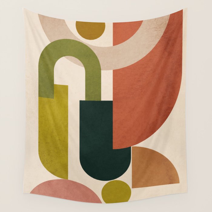 Geometric Shapes 245 Wall Tapestry Gallery Image 4