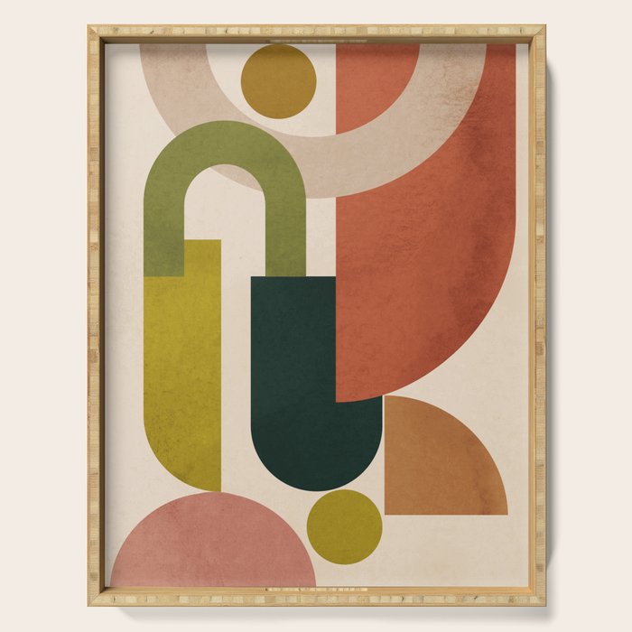 Geometric Shapes 245 Serving Tray Gallery Image 1