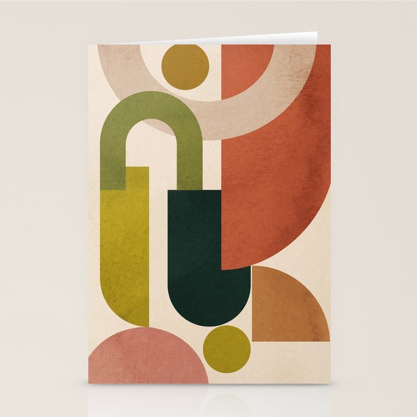 Geometric Shapes 245 Stationery Card Gallery Image 2