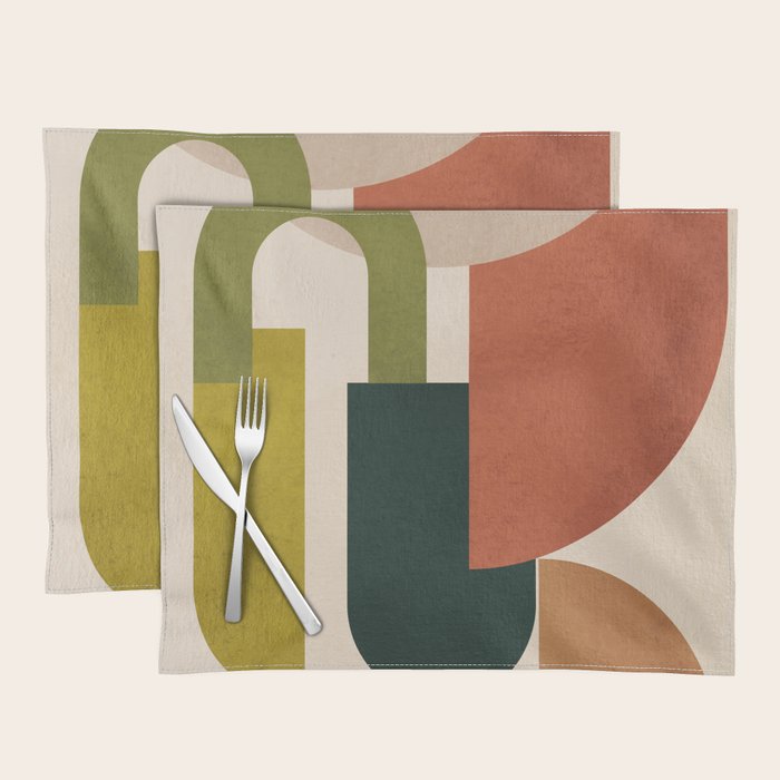 Geometric Shapes 245 Placemat Gallery Image 1