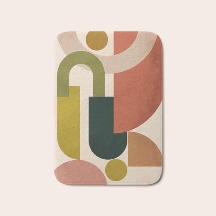 Geometric Shapes 245 Bath Mat Gallery Image 1