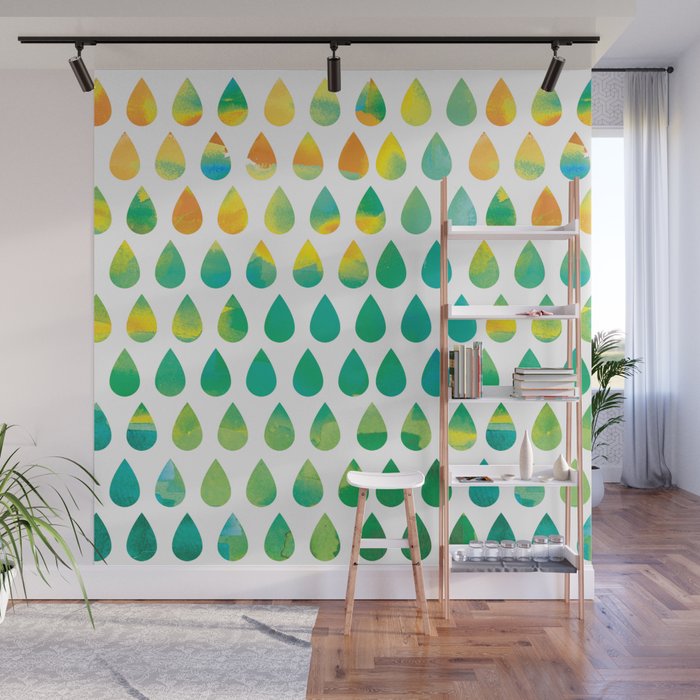 Monsoon Rain Wall Mural Gallery Image 1