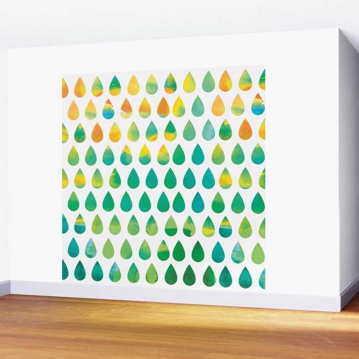 Monsoon Rain Wall Mural Gallery Image 2