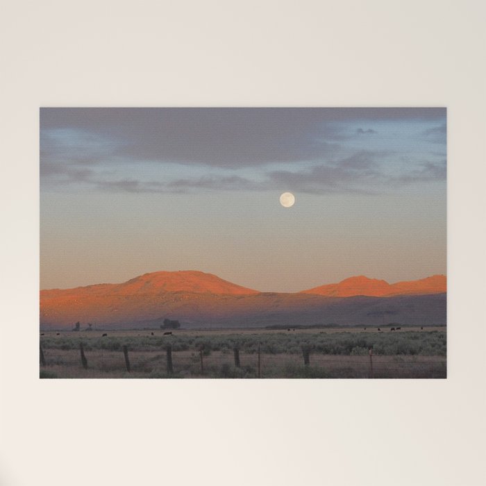 Sierra Valley Moonrise Welcome Mat Gallery Image 1