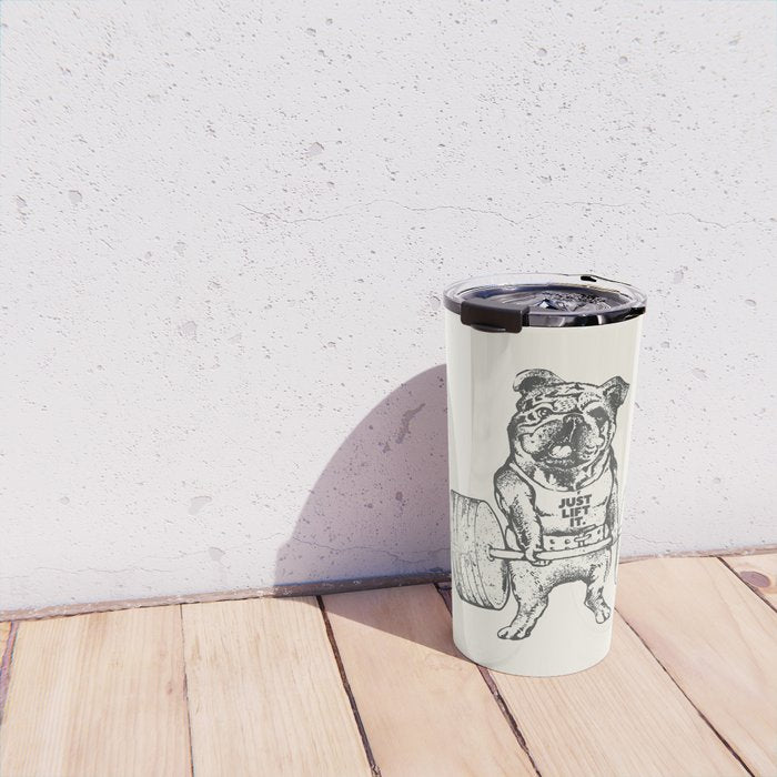 English Bulldog Lift Travel Mug Gallery Image 4