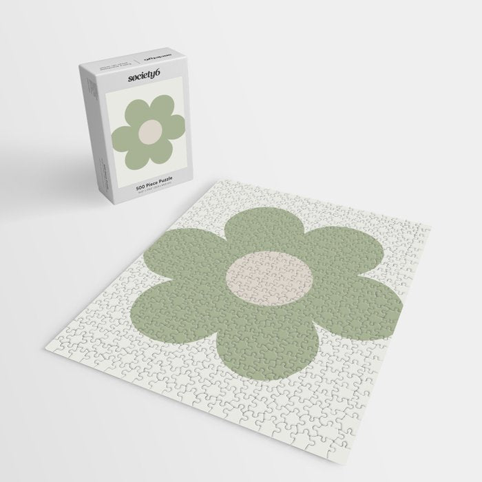 Sage Flower Single Jigsaw Puzzle Gallery Image 2