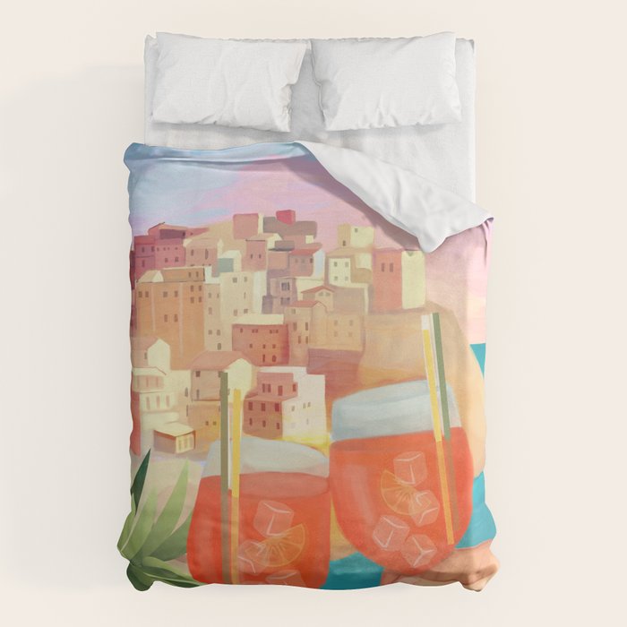 Aperol Sunset Duvet Cover Gallery Image 1