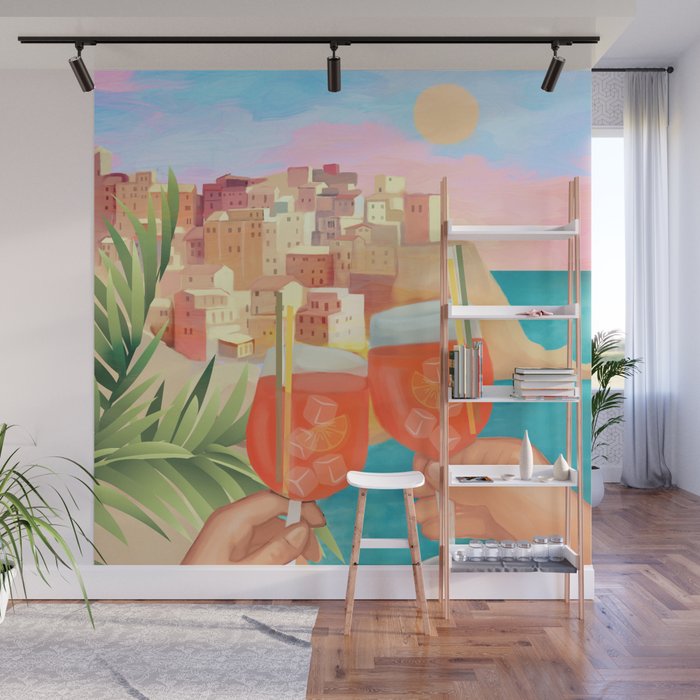 Aperol Sunset Wall Mural Gallery Image 1