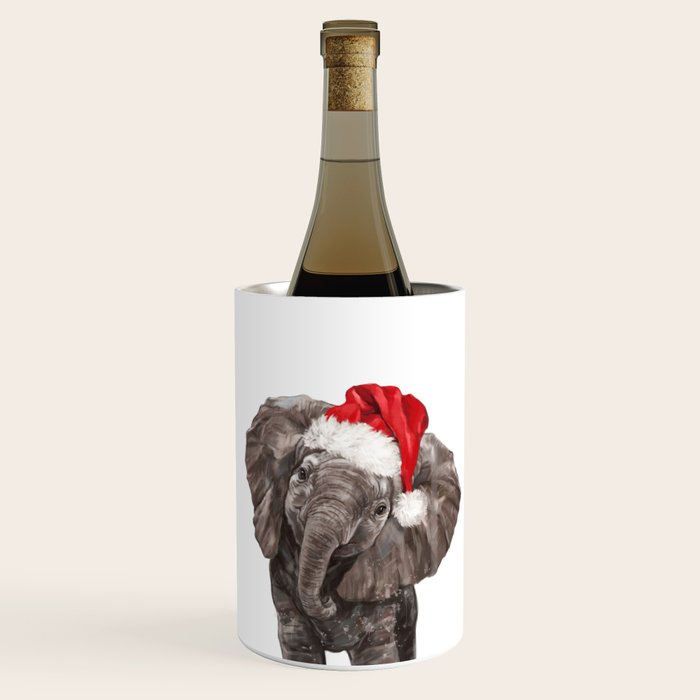 Christmas Baby Elephant Wine Chiller Gallery Image 1