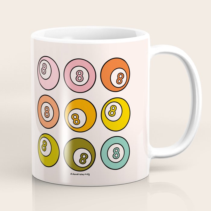 Rainbow Eight Ball Coffee Mug Gallery Image 1