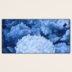 Floral Art Navy Blue Botanical Wall Art Maximalist Poster Dopamine Decor Flower Pattern Gift for Her Desk Mat Gallery Image 3