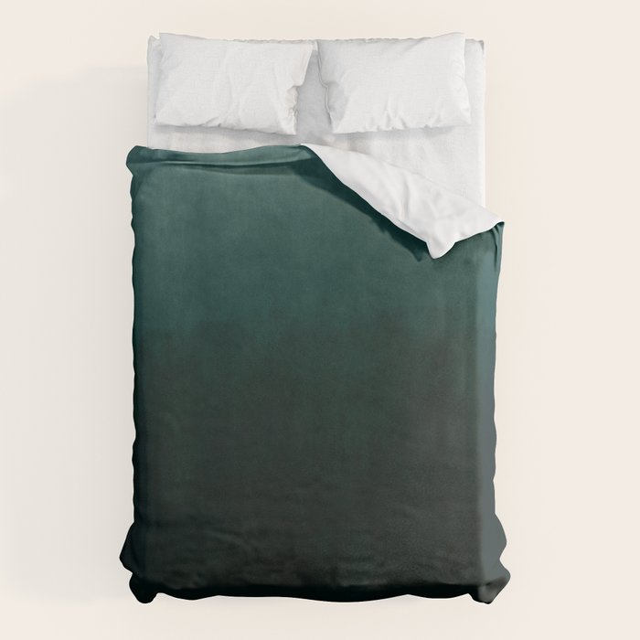 Ombre Emerald Duvet Cover