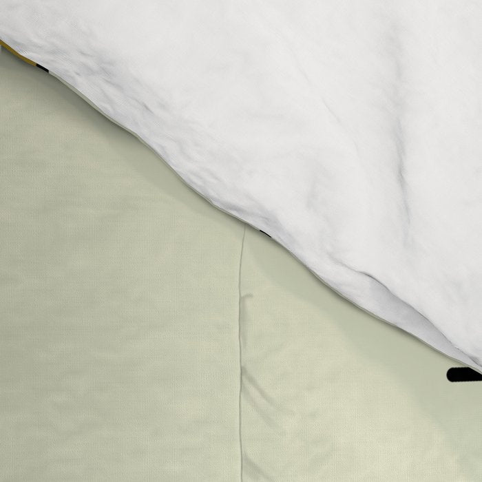 Mid Century Modern Geometric Chartreuse Comforter Gallery Image 4