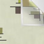 Mid Century Modern Geometric Chartreuse Wall Tapestry Gallery Image 3