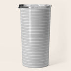 Minimal Arch XLVI Light Grey Modern Geometric Lines Travel Mug Gallery Image 3
