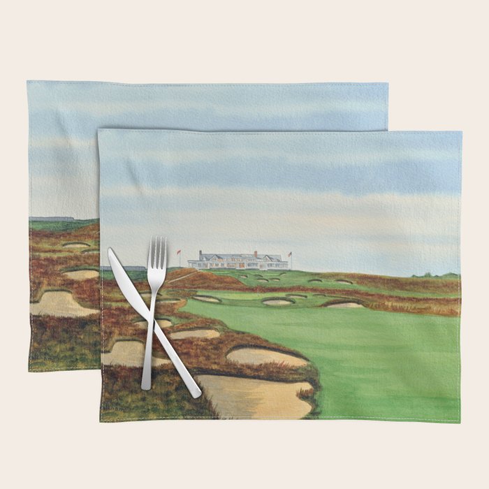 Shinnecock Hills Golf Course With Clubhouse Placemat Gallery Image 1