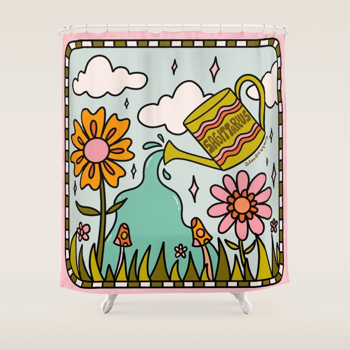 Sagittarius Garden Shower Curtain Gallery Image 1