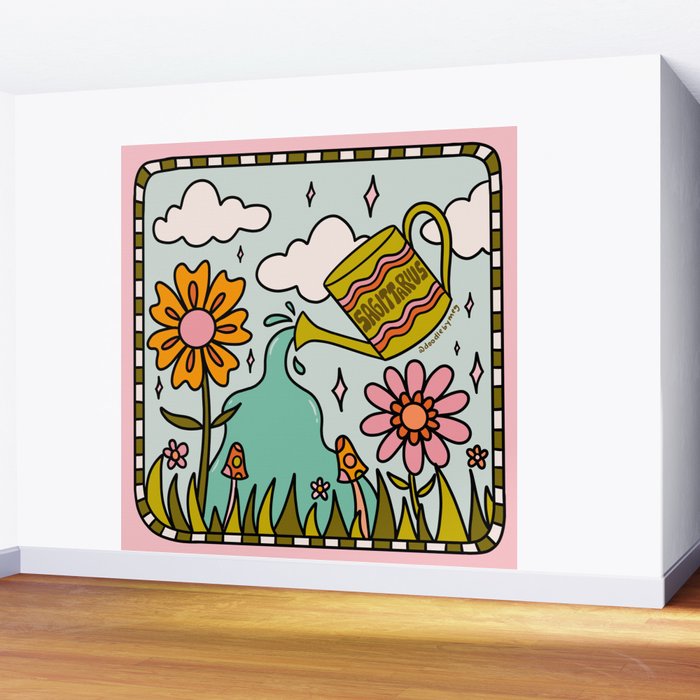 Sagittarius Garden Wall Mural Gallery Image 2