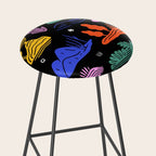 Colorful nature landscape doodle pattern Stool Gallery Image 2