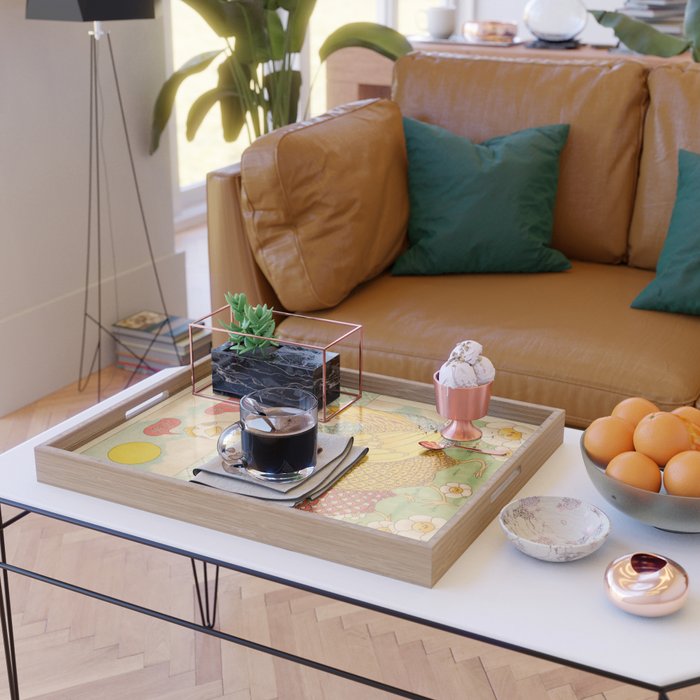 Motivational Chickens Serving Tray Gallery Image 2