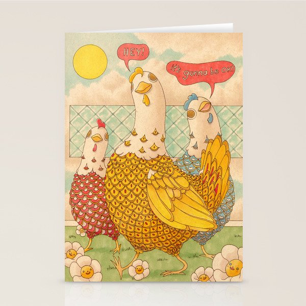 Motivational Chickens Stationery Card Gallery Image 2