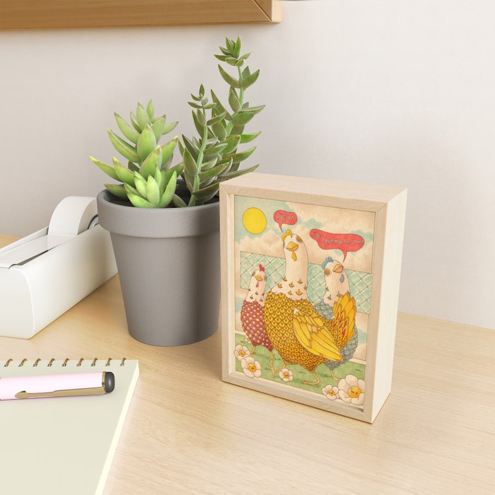 Motivational Chickens Mini Art Print Gallery Image 2
