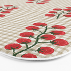 Cherry Tomato Plaid Farmers Market Bath Mat Gallery Image 3