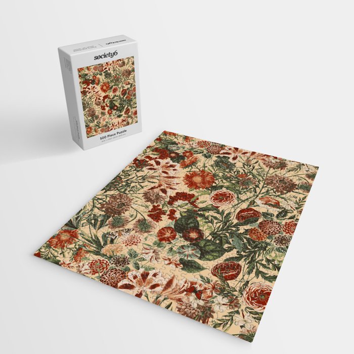 Vintage Flower Garden Jigsaw Puzzle Gallery Image 2