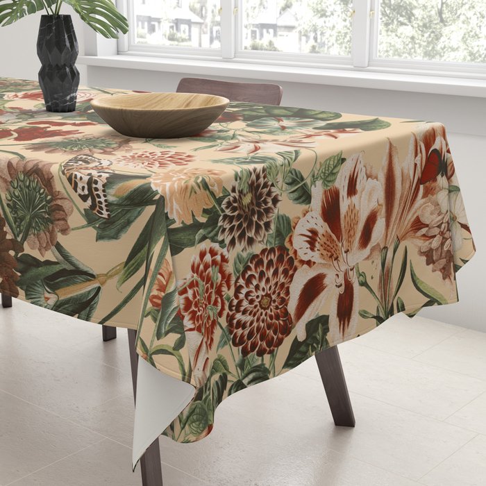 Vintage Flower Garden Tablecloth Gallery Image 3