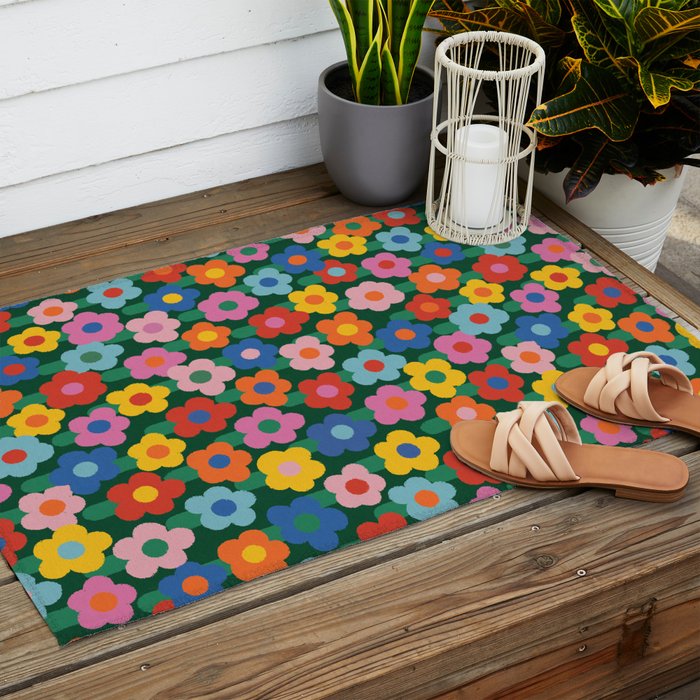 Summer Garden #6 Outdoor Rug Gallery Image 2