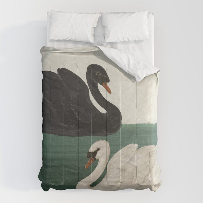 Black Swan White Swan Comforter Gallery Image 1