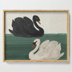 Black Swan White Swan Serving Tray Gallery Image 1