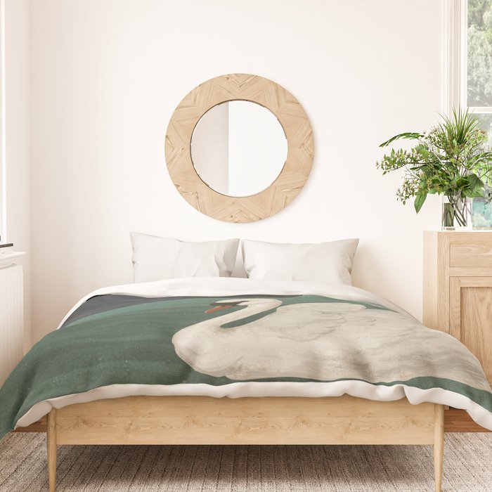 Black Swan White Swan Duvet Cover Gallery Image 3