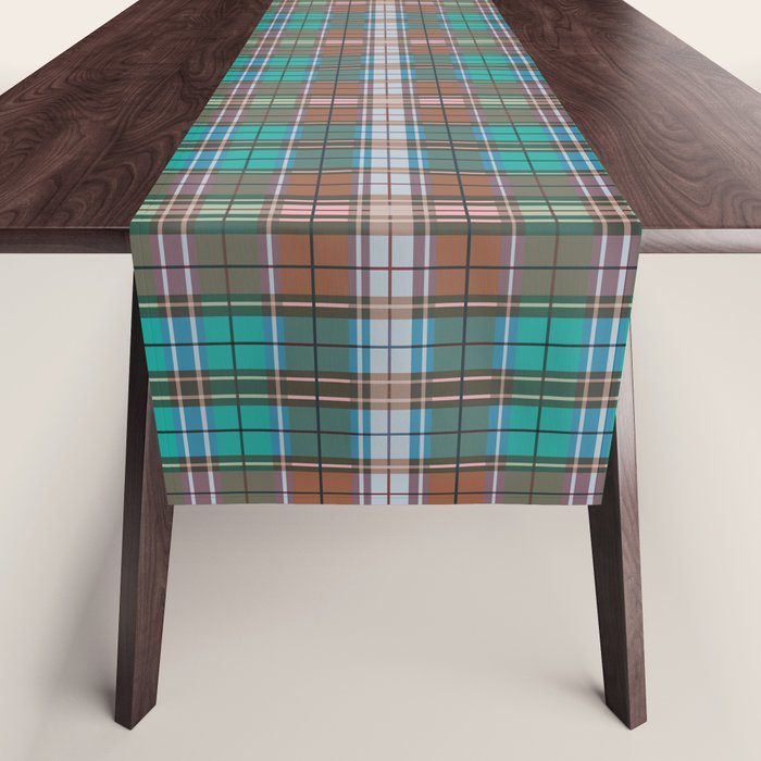 Earthy Tartan Elegance Table Runner Gallery Image 1