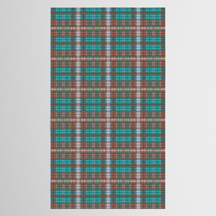 Earthy Tartan Elegance Tablecloth Gallery Image 2