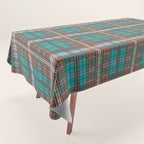 Earthy Tartan Elegance Tablecloth Gallery Image 1