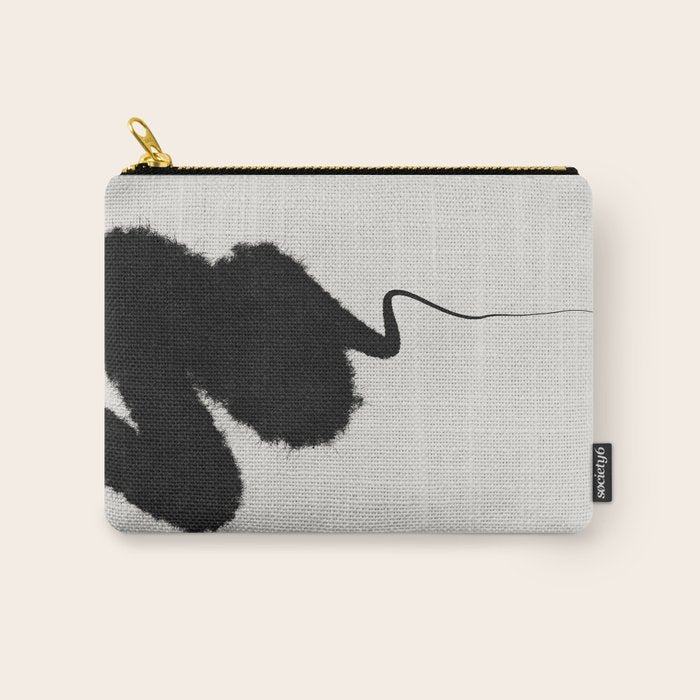 Black Brushstroke Carry All Pouch Gallery Image 1