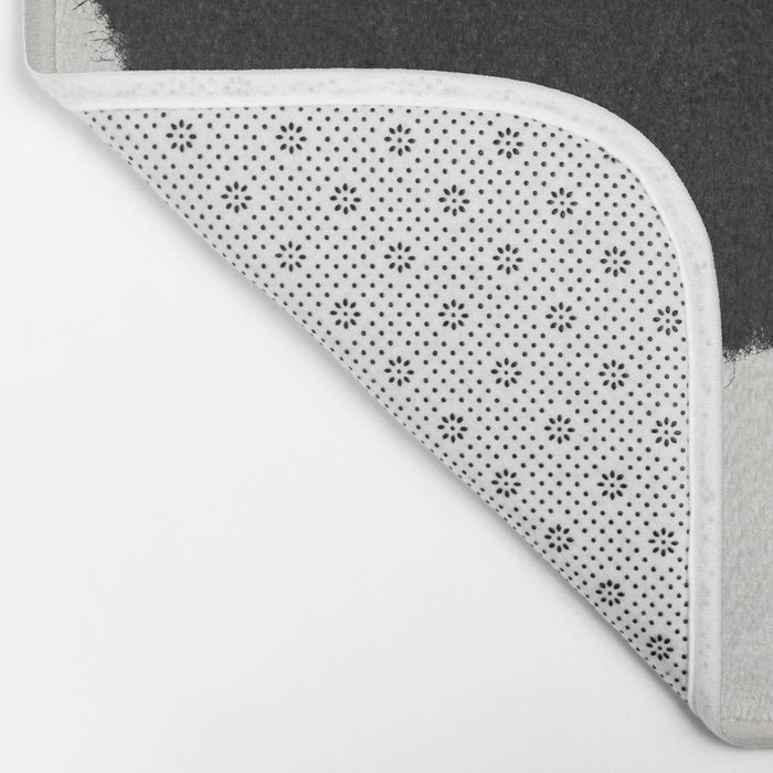 Black Brushstroke Bath Mat Gallery Image 2