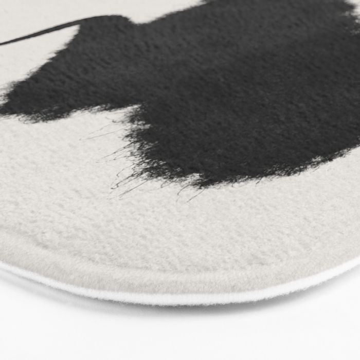 Black Brushstroke Bath Mat Gallery Image 3