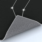 Leo Zodiac Star Constellation Line Art Black Rug Gallery Image 4
